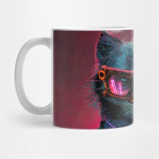 Cyberpunk Racoon Soldier Mug